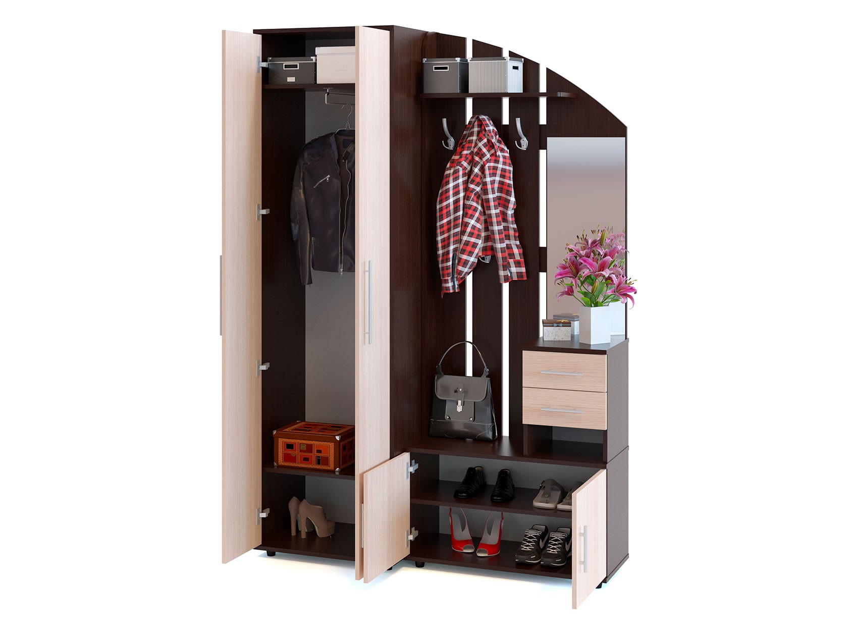 Прихожая в коридор ВШ-1 + ШО-1 :: Прихожие в коридор :: Мебель для дома