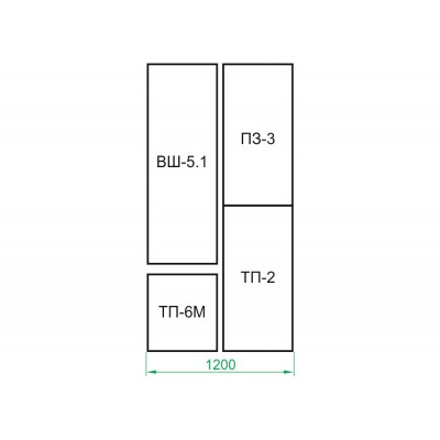 Прихожая в коридор ВШ-5.1 + ТП-6М + ТП-2 + ПЗ-3 + ШО-1 основное изображение