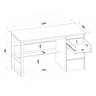 Письменный стол СПм-212 основное изображение