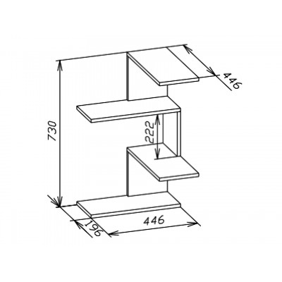 Настенная полка ПК-7 основное изображение