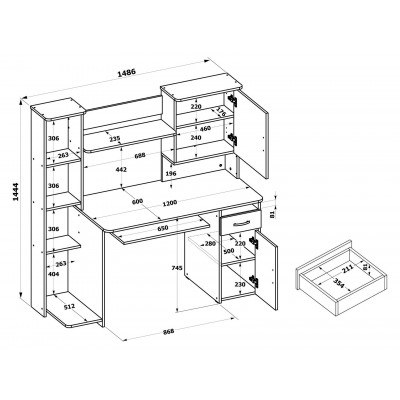 Компьютерный стол КСТ-11.1 основное изображение
